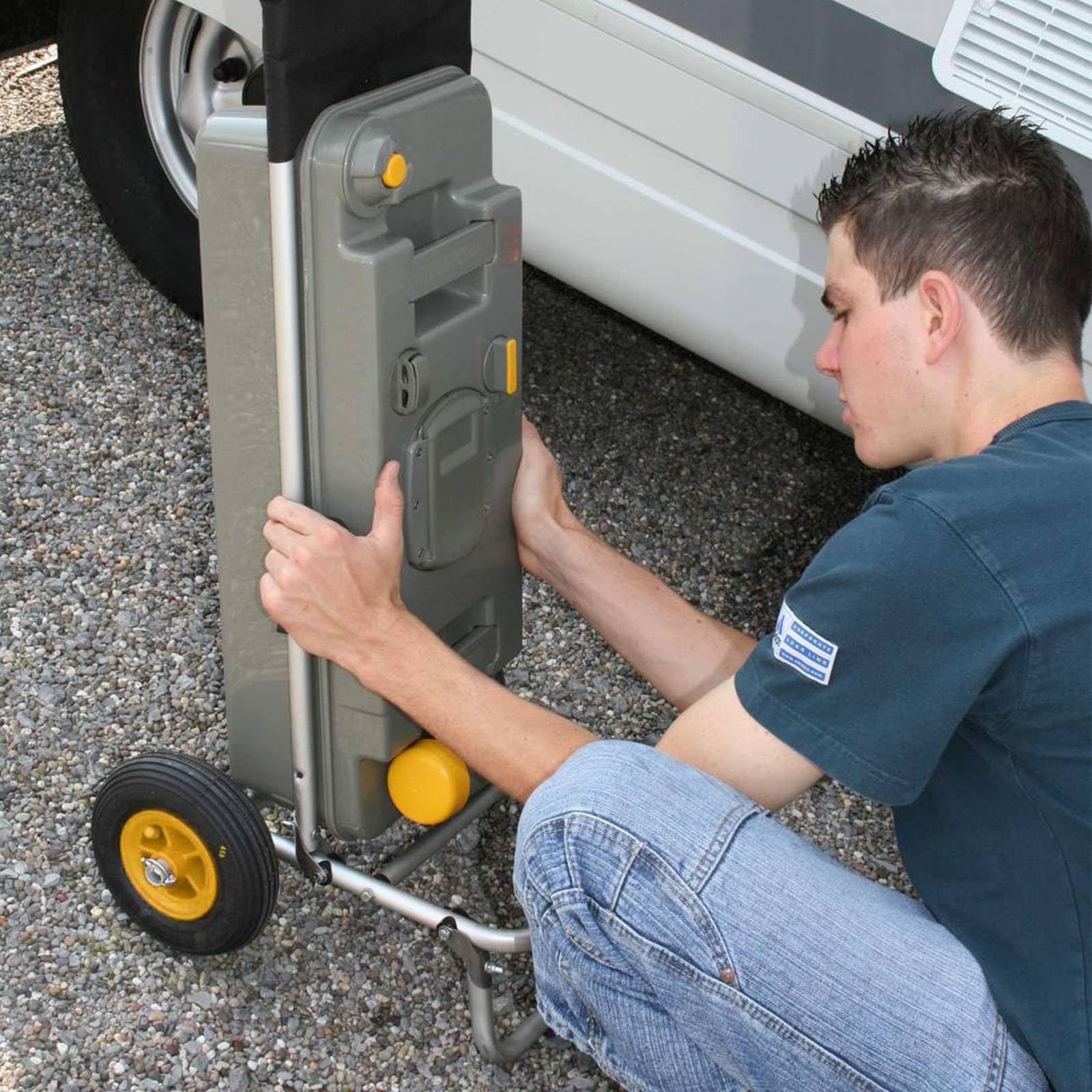Eckla Campingboy/Universaltransportwagen für Camping, Freizeit und Hobby/Farbe: blau