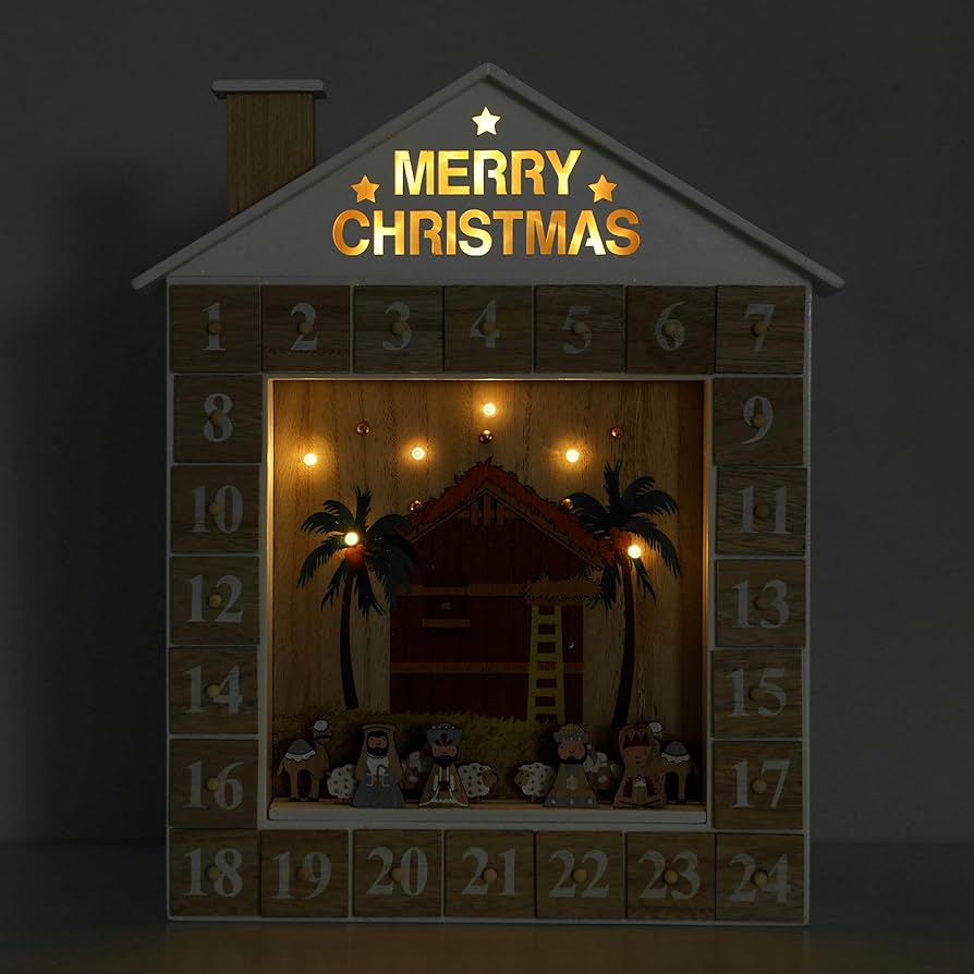 Wichtelstube-Kollektion XL LED Adventskalender Holz Zum Befu00fcllen