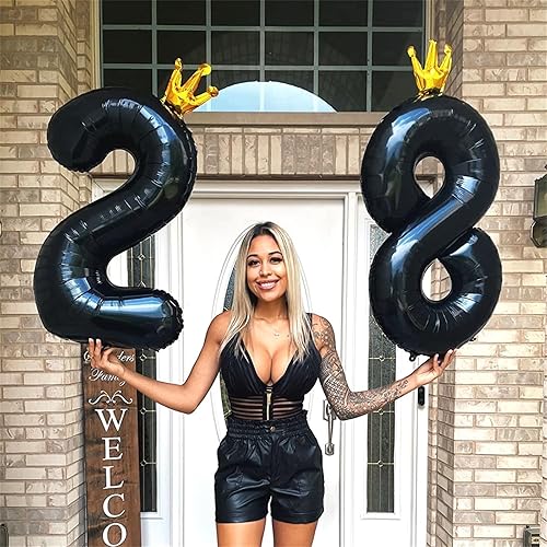 Vista 299 de Globos de 40 pulgadas, globo azul claro número 4, helio autoinflable de aluminio azul bebé para niños de 40 a 15 años, decoraciones de fiesta