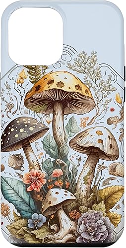 Miniatura 1 de Funda para iPhone 12 Pro Max con diseño de tarot de hongos góticos, emo ocultismo para mujeres y niñas