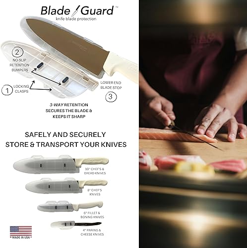 Miniatura 8 de Blade Guard - Funda protectora de hoja de cuchillo, funda de ajuste seguro para almacenamiento o transporte, cocinas de chef, viajes y uso al aire