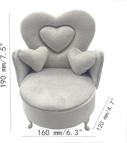 Miniatura 2 de Caja de joyería de sofá que se abre en miniatura, caja de almacenamiento para collares, pulseras, sillas, collares, pulseras, caja de joyería de