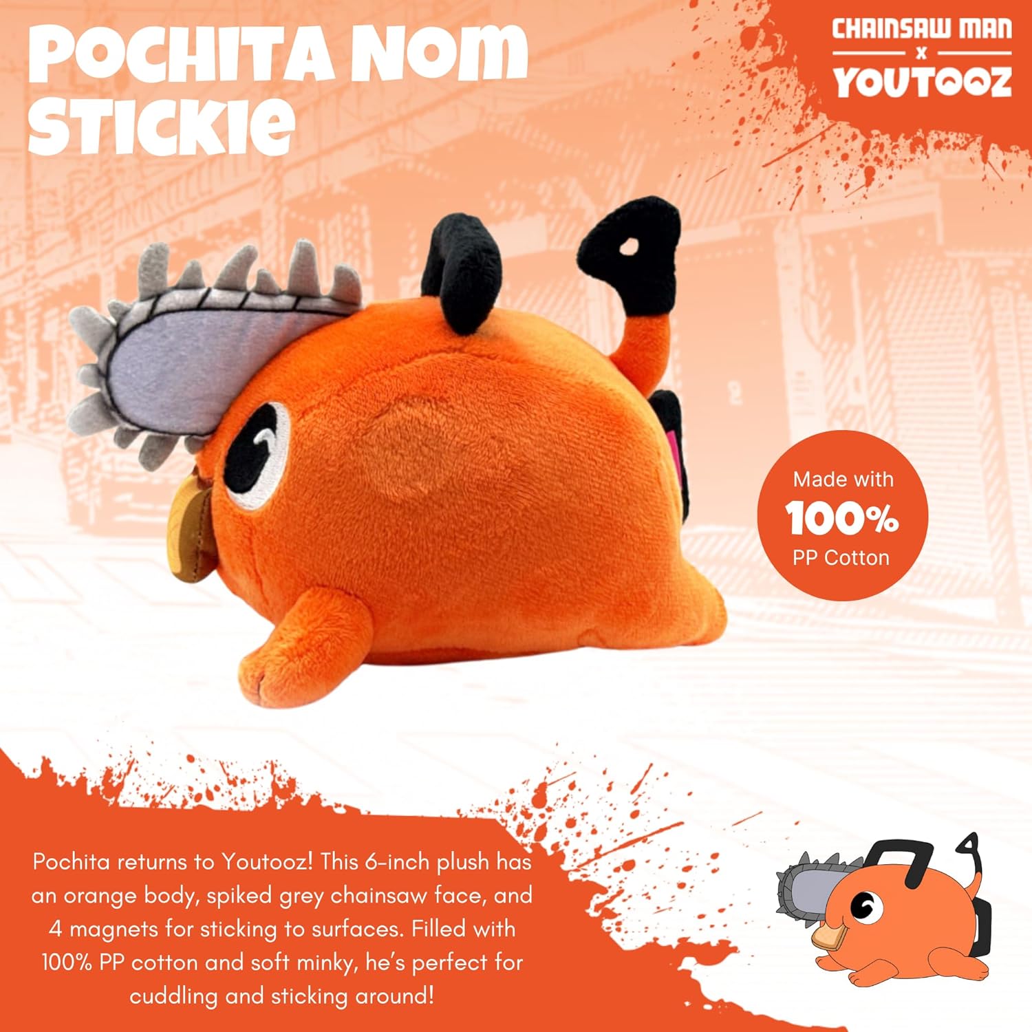 Pochita Nom Stickie (6in)