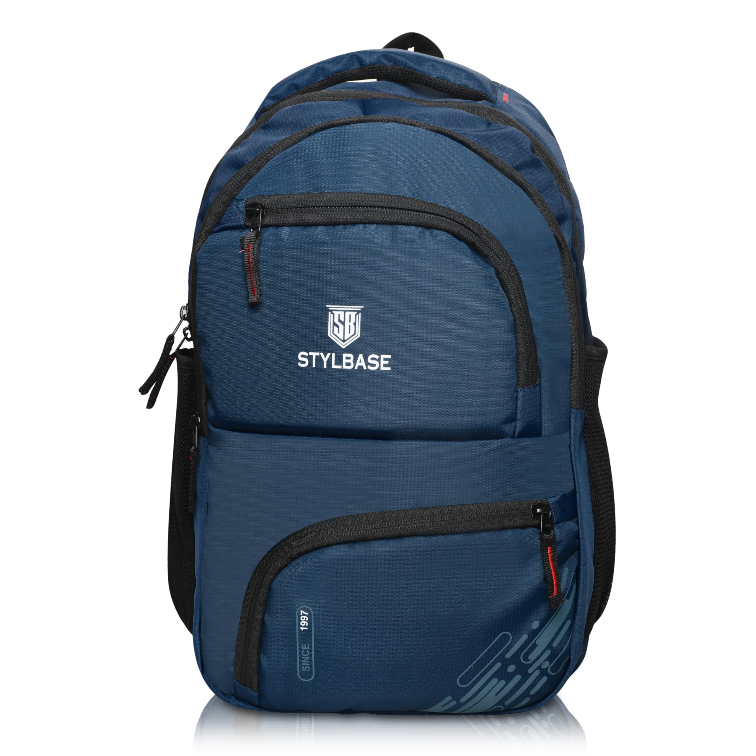 stylbase 27L 5 Compartments Spacious Laptop Backpack for Men & Women Ideal for College, Office, School Travel Backpack Bag | Water-Resistant with Bottle Holder-picture-26
