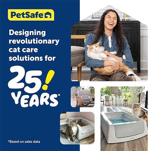 Miniatura 7 de PetSafe ScoopFree Caja de arena autolimpiante con aglutinante - Caja de arena eléctrica automática con contador de salud integrado - Eliminación de