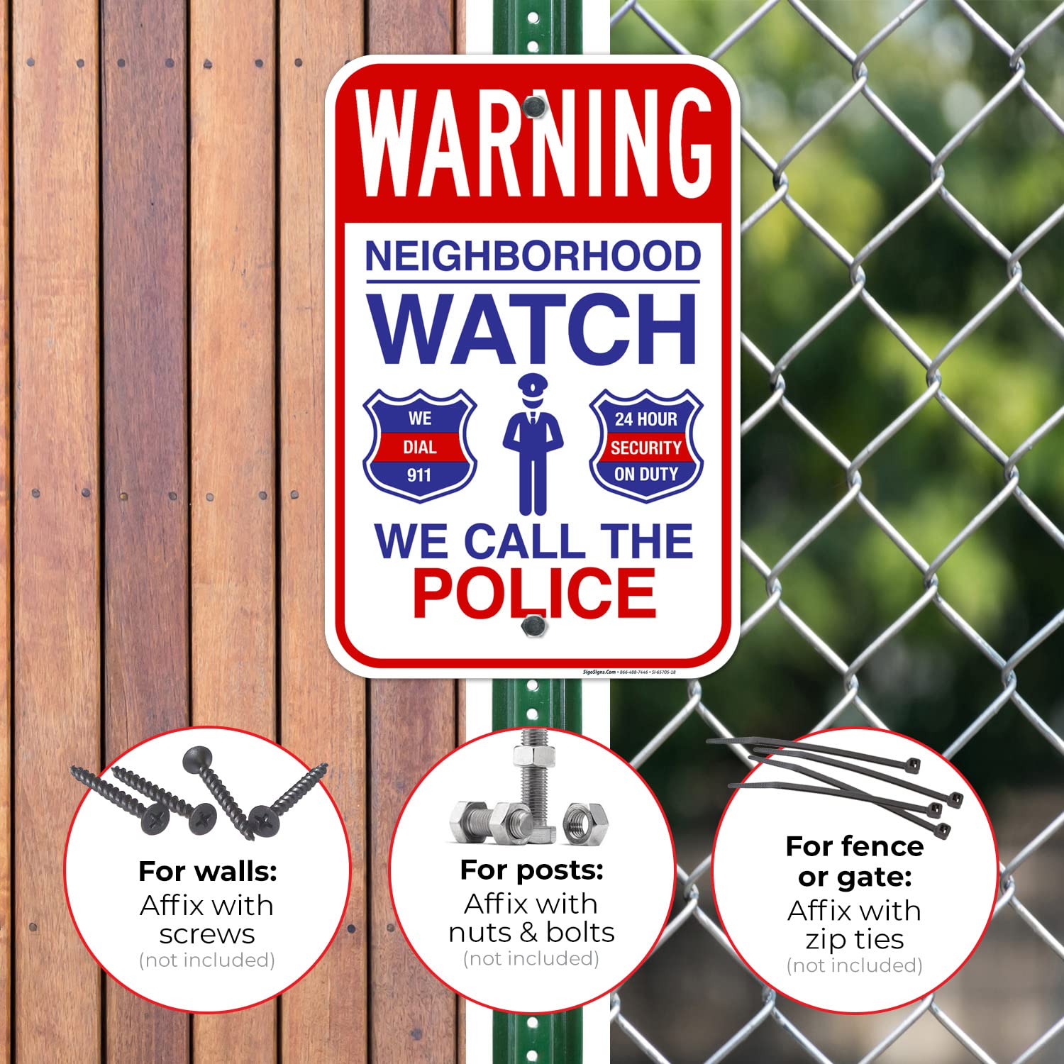 Help Call Police Sign 24x30 Inch Aluminum Police Call Sign Outdoor In Case Of Emergency Call ...