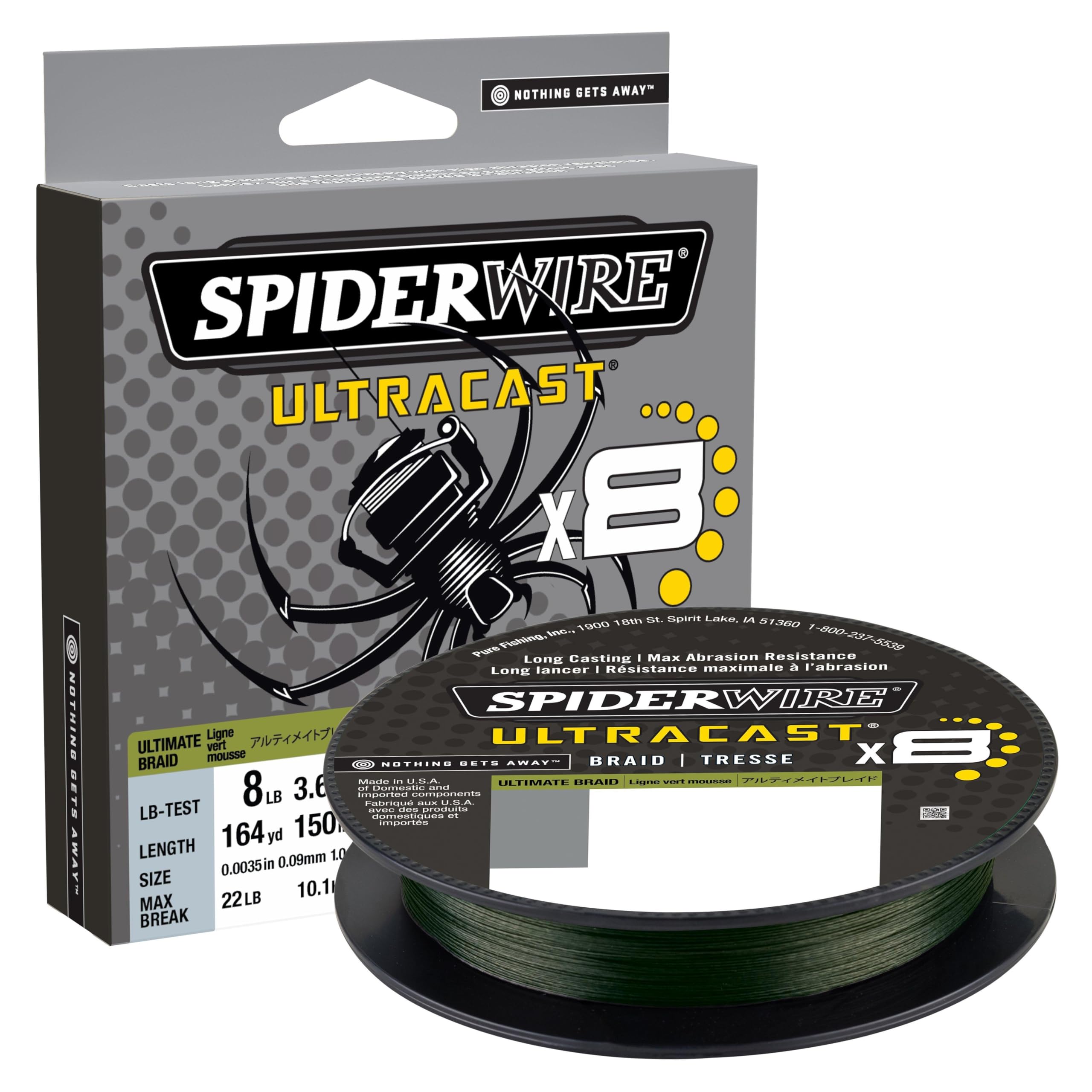 SpiderWire Superline Ultracast Braid, Aqua Camo, 8lb | 3.6kg