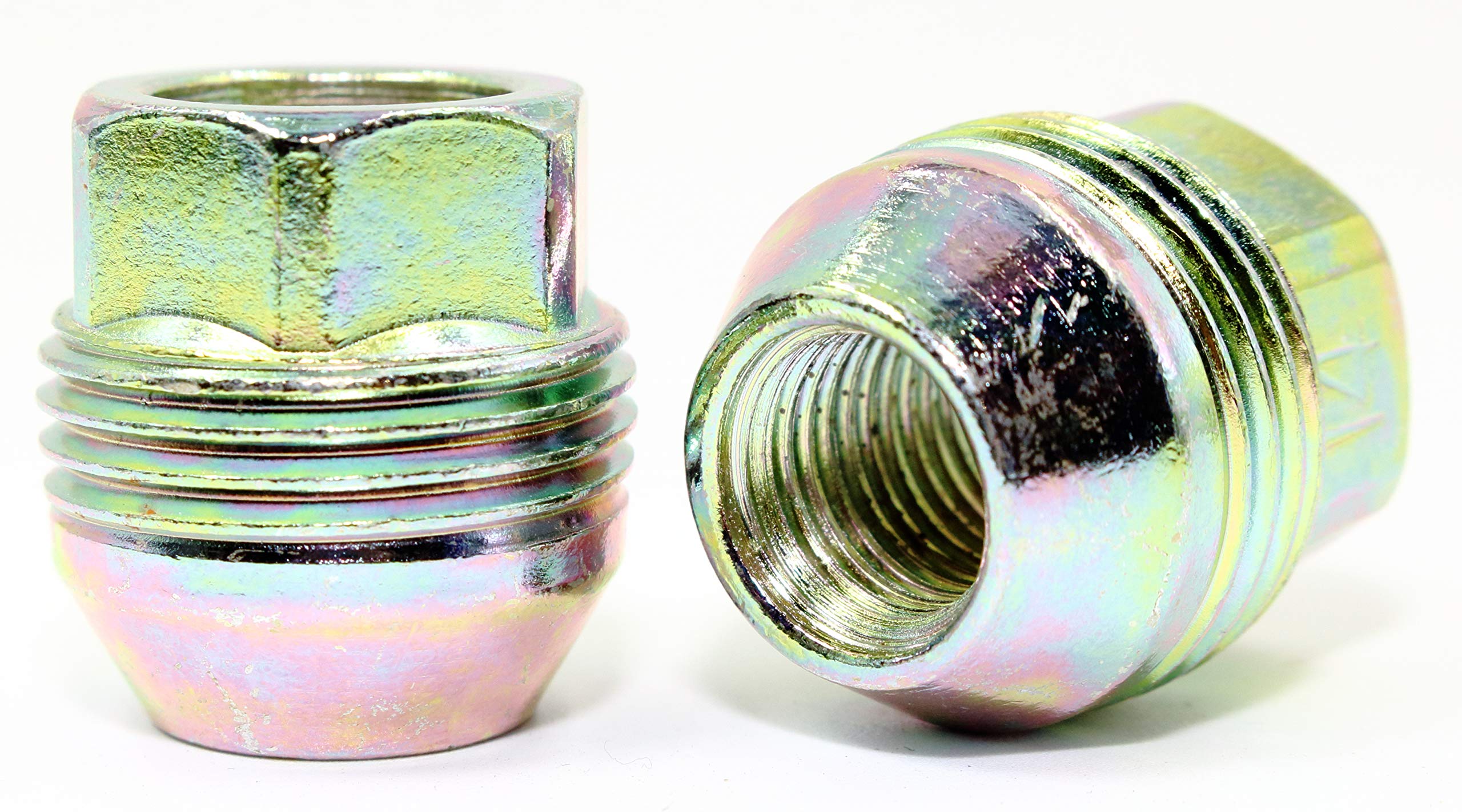 Veritek Performance 14x1.5mm OEM Factory Style 1.13 Inch Length 7/8 22mm Hex Dual Thread Open End Acorn Seat Replacement Lug Nuts for Factory Chevrolet/GMC Wheels (24)