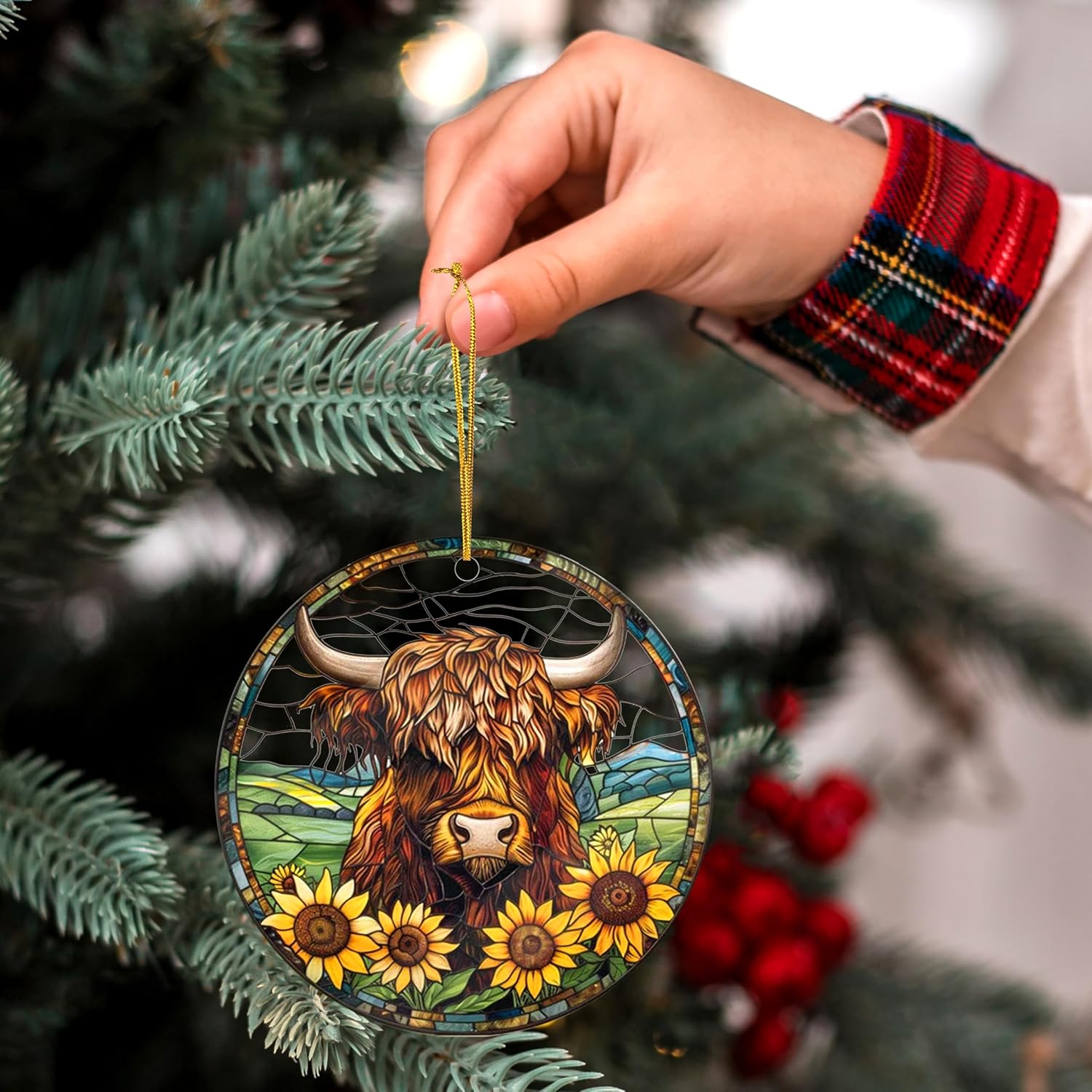 Highland Cow Gifts Highland Cow Ornament Home Decorations Ornaments for Living Room Bathroom Decor Bedroom Field Birthday Gifts Idea
