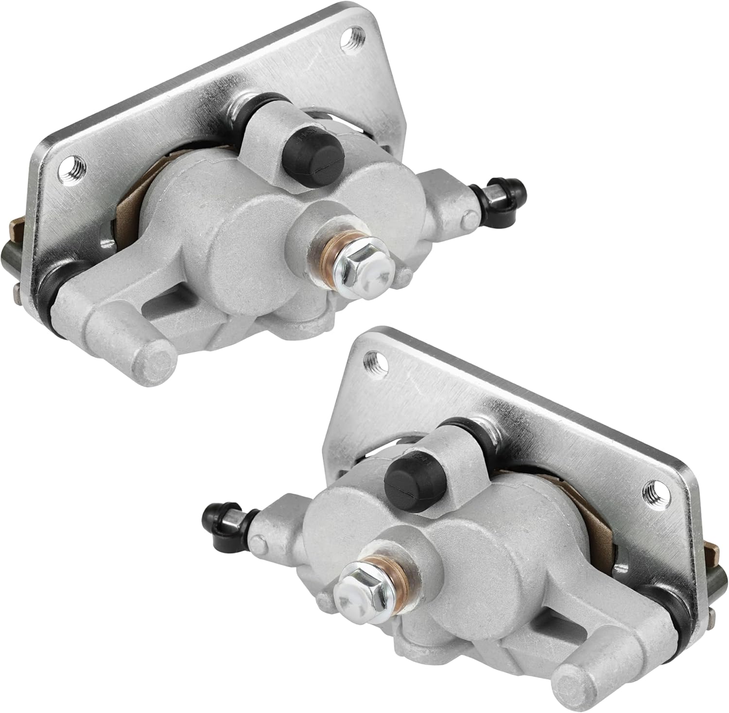 Caltric Front Left and Right Brake Caliper with Pad Compatible with Yamaha Raptor 700 700R YFM700R 2006-2026 / YFZ 450 YFZ450R YFZ450X 2004-2025