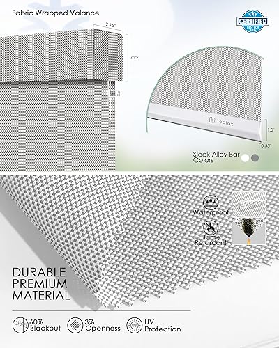 Miniatura 114 de Yoolax Persianas inteligentes, persianas enrollables motorizadas, persianas automáticas para ventanas, persianas motorizadas compatibles con Alexa