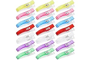 Amazing 21-Piece Large Wonder Clips for Seamless Quilting and Sewing