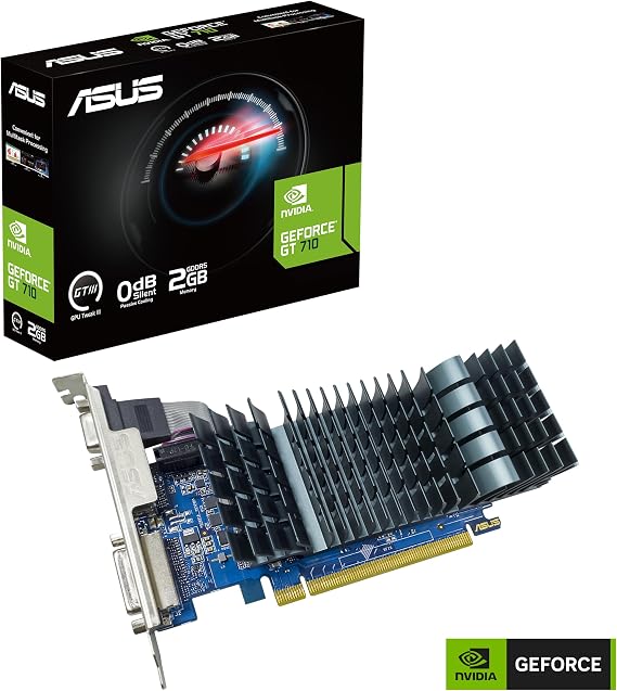 Asus GT710-SL-2GD5-BRK-EVO graphics card, DDR5 PCI Express, 2GB