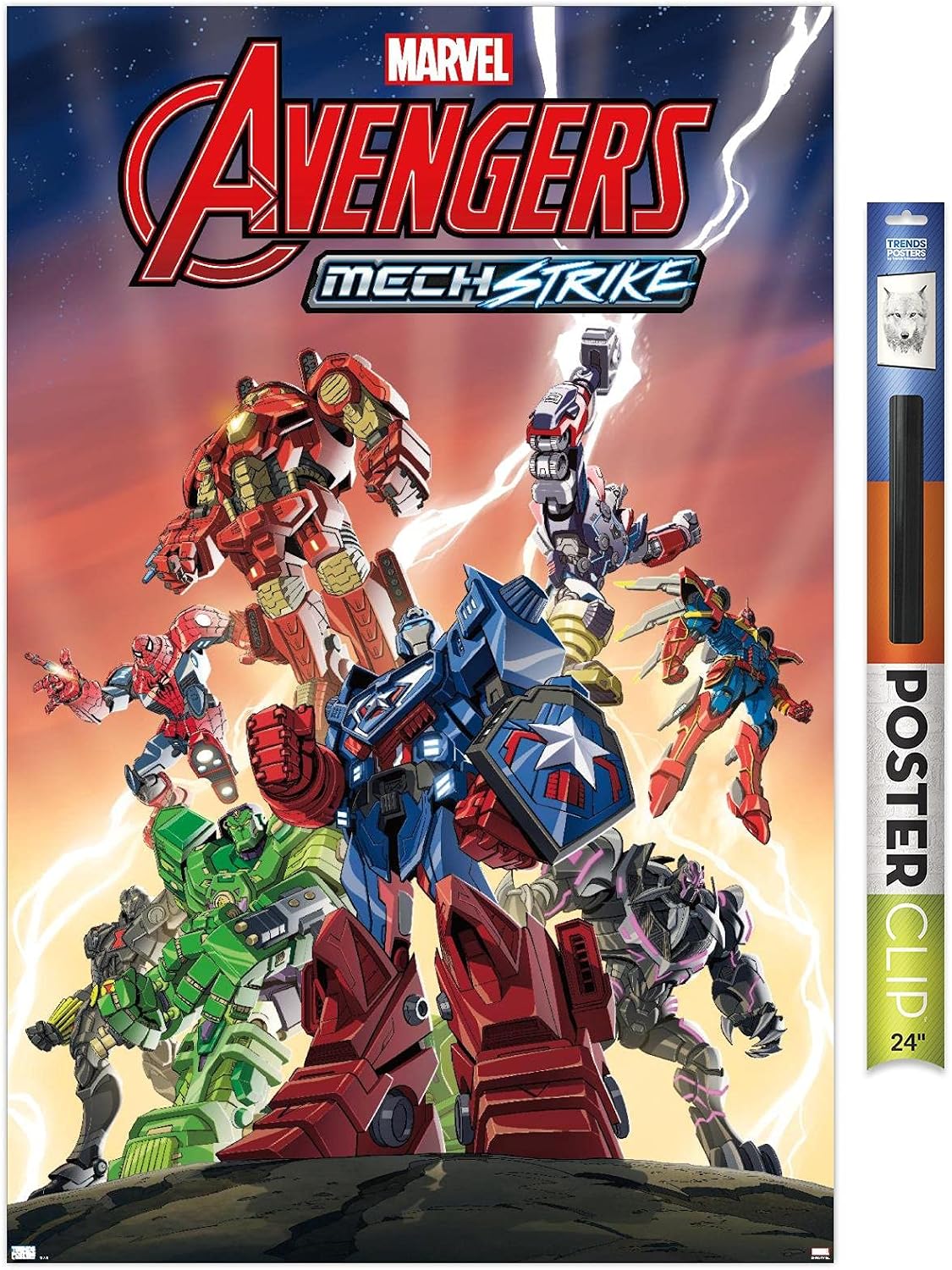Trends International Marvel Avengers: Mechstrike - Group Wall Poster, 22.375" x 34", Premium Unframed Version