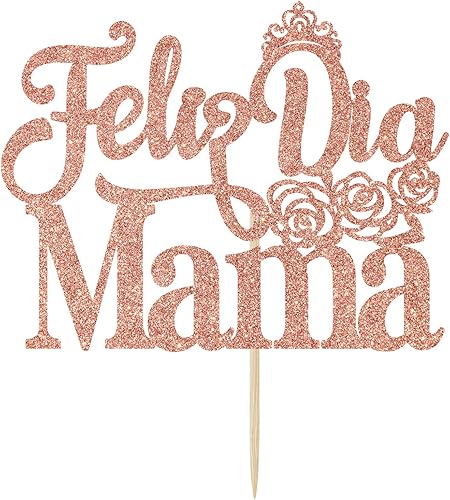 Miniatura 6 de Feliz Dia Mama - Decoración para tartas, decoración de pastel con la mejor mamá del mundo de España, suministros de fiesta para el día de la madre,