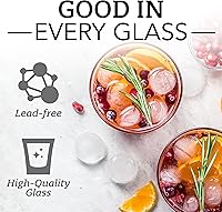 Vista 6 de Bormioli Rocco YPSILON - Juego de 6 vasos de cóctel – 8.5 onzas, vaso de bar, vasos de Martini sin tallo para todas las bebidas alcohólicas como