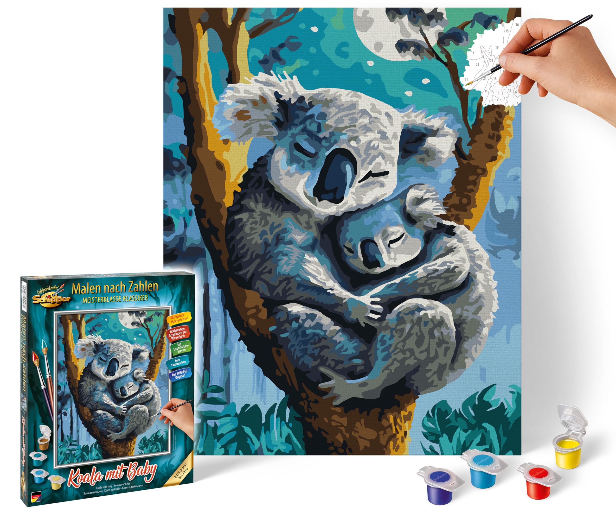 koalacoページ Amazon.com: Schipper Koala with Joey Paint by Number Kit