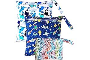 Kids Waterproof Baby Bag with Travel Bag PINOWU for wet dry diaper