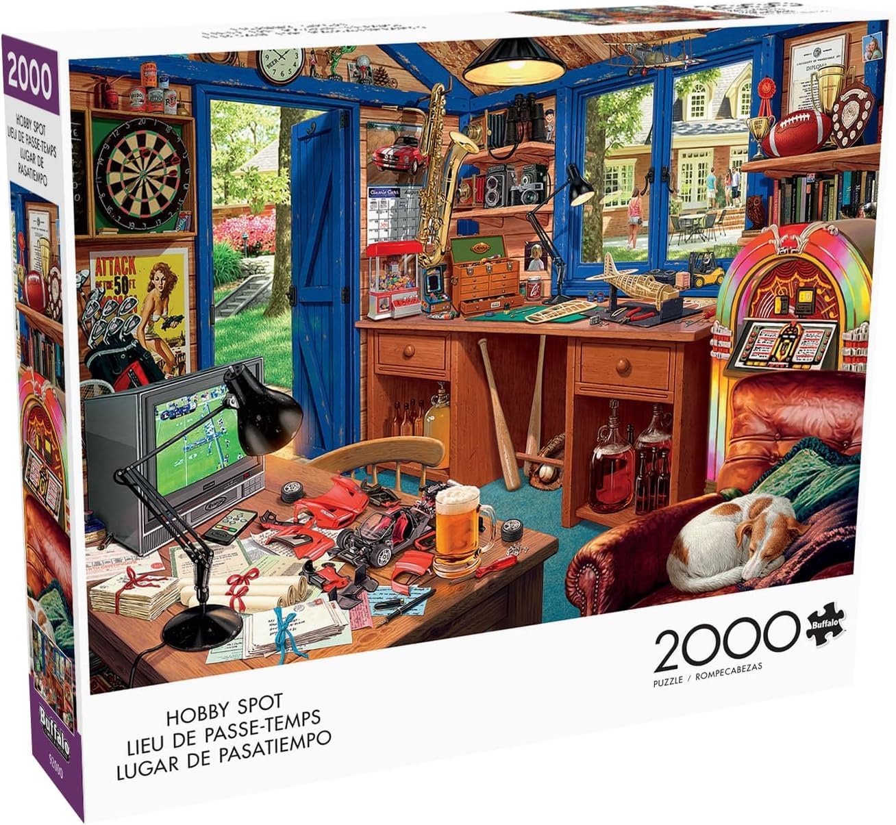 Buffalo Games - Steve Read - Hobby Spot - 2000 Piece Jigsaw Puzzle for Adults -Challenging Puzzle Perfect for Game Nights - Finished Size is 38.50 x 26.50
