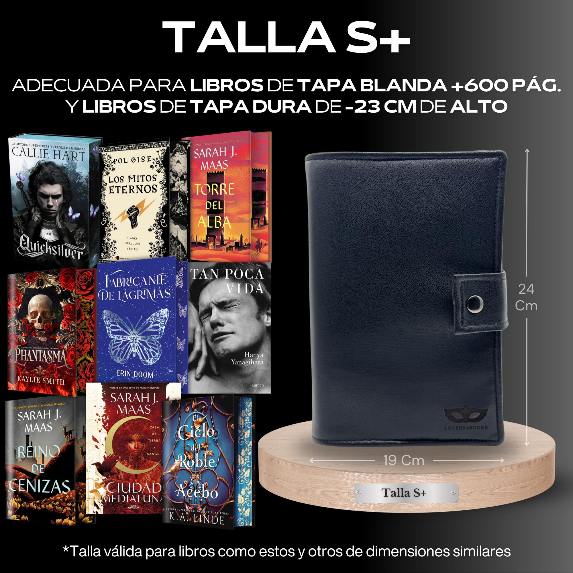 Covers4books Housse Protection Livre De Poche En Coton 100% – Élégante Et Discrète Pour Lecture Nomade
