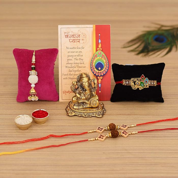 Buy Collectible India Aluminium Ganpati Sitting Idol Gift Hampers Pack