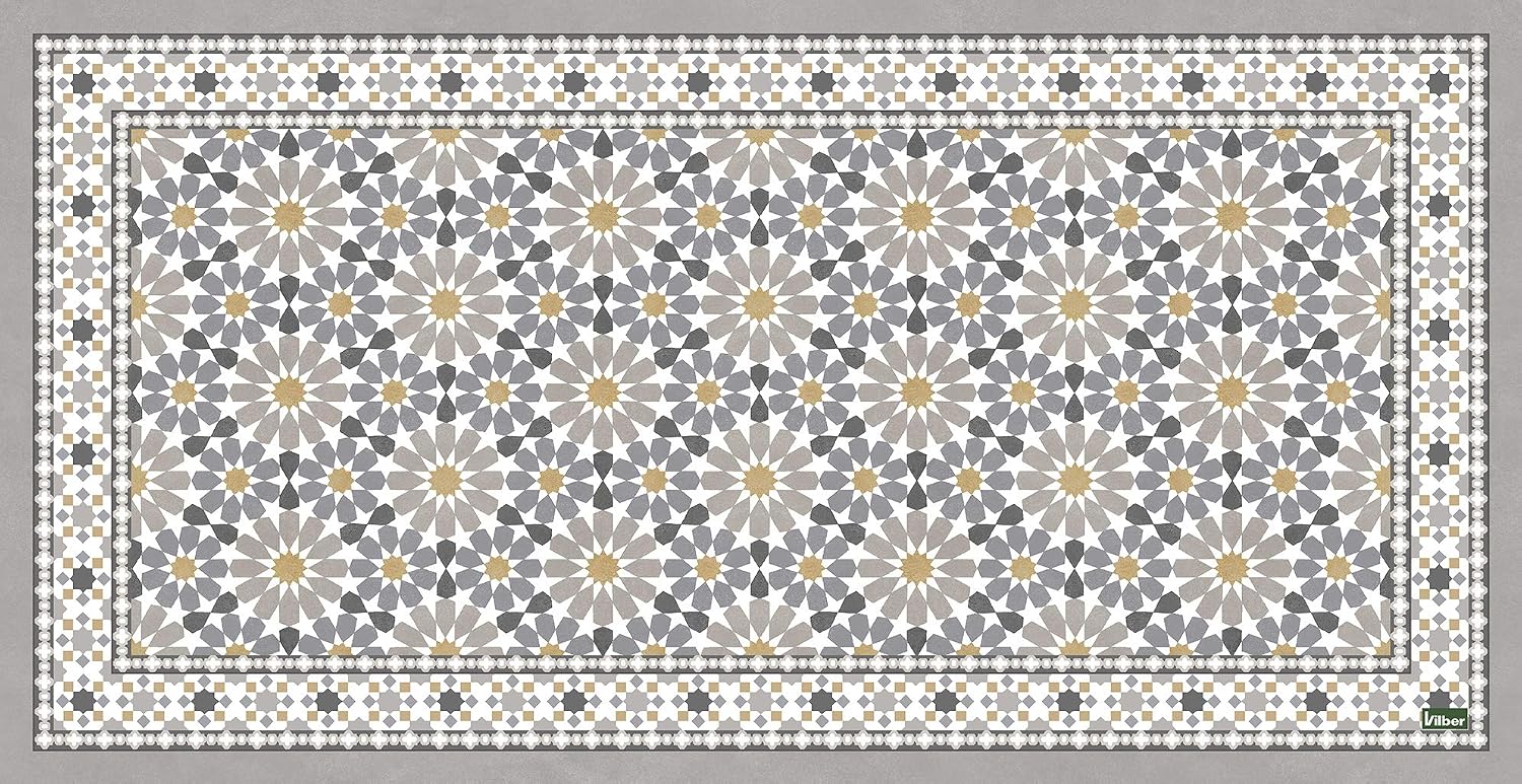 Vilber NADOR DU 01 40 x 78 Carpet, Vinyl, Multi-Colour, 40 x 78 x 0.22 cm, Multicolor, 40 x 78 cm (Rectangular)