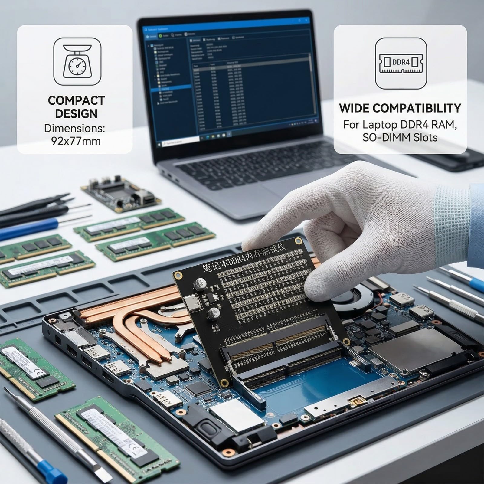 Tester Memoria DDR4, Scheda della Memoria del Tester