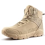 Men's Waterproof Tactical Work Boots Lightweight Comfortable Combat Hiking Boots