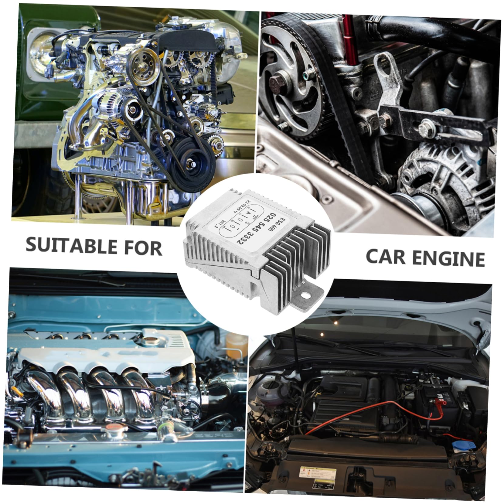 Resistenza Motore Ventilatore Auto Compatibile con Modulo Controllo Ventola Raffreddamento Radiatore Motore Ventilatore Sostituzione Resistenza