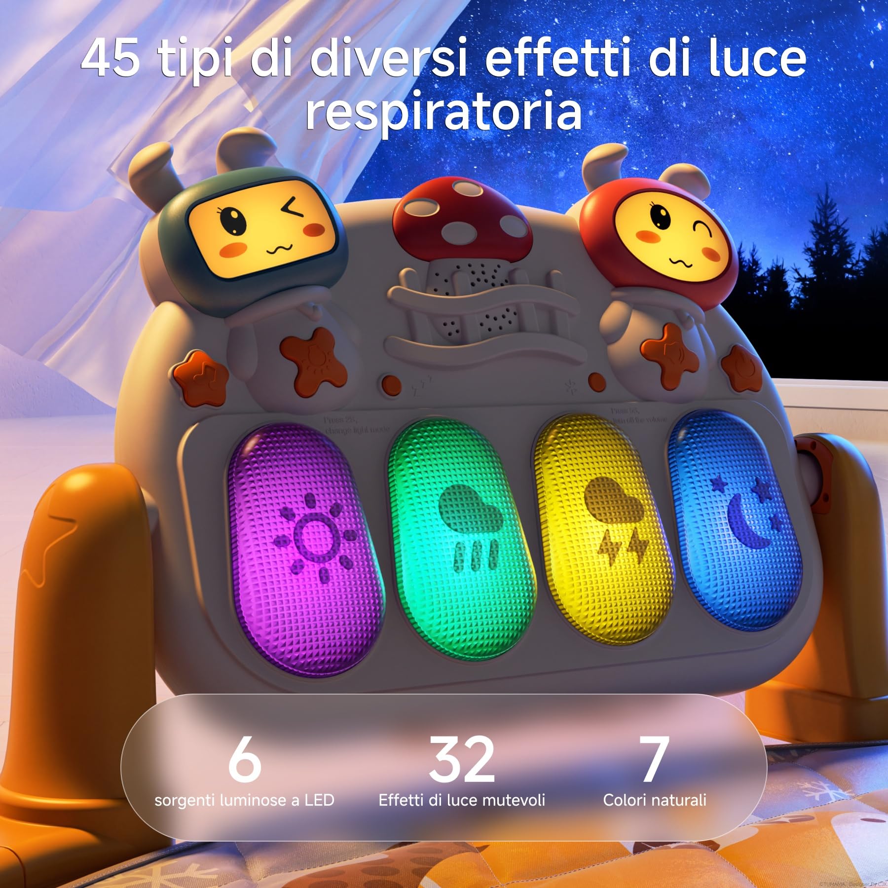 TUMAMA KIDS 4-in-1 Palestra Giochi Per Bambini, Palestra Per Bambini Con Pianoforte Bambino, 70+ Suoni, 25+ Min Musica e Luci, Arco Attività Gioco, Giocattoli Neonati 0 1 3 6 Mesi Neonato