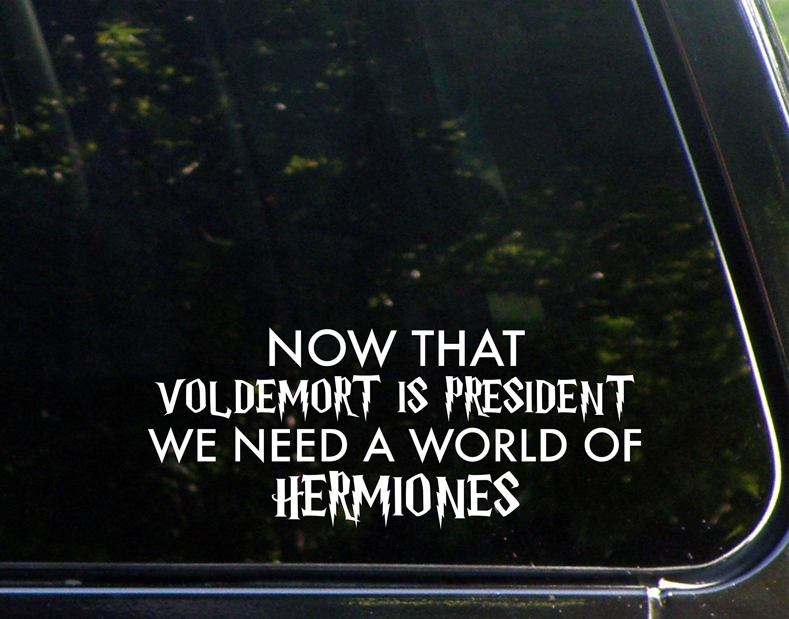 Diamond Graphics Now That Voldemort is President We Need A World of Hermiones (8-3/4" X 3-1/2") Die Cut Decal Bumper Sticker for Windows, Cars, Trucks, Laptops