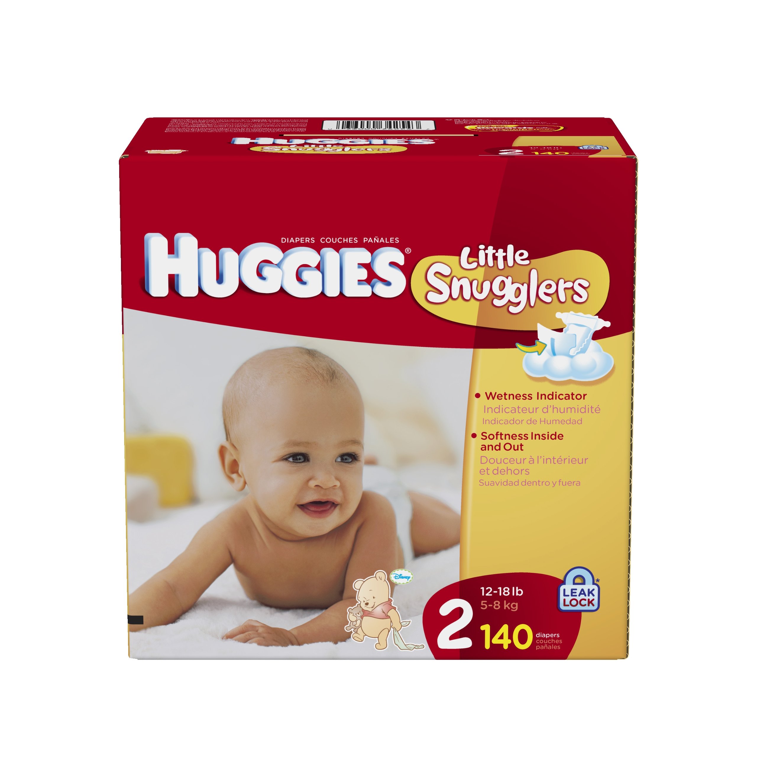 Huggies Little Snugglers Size 2 Giant Pack, 140 Count