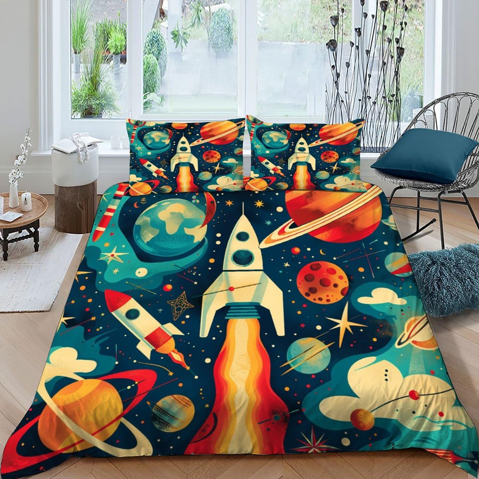 Housse de couette starry sky theme adulte pour lit king size