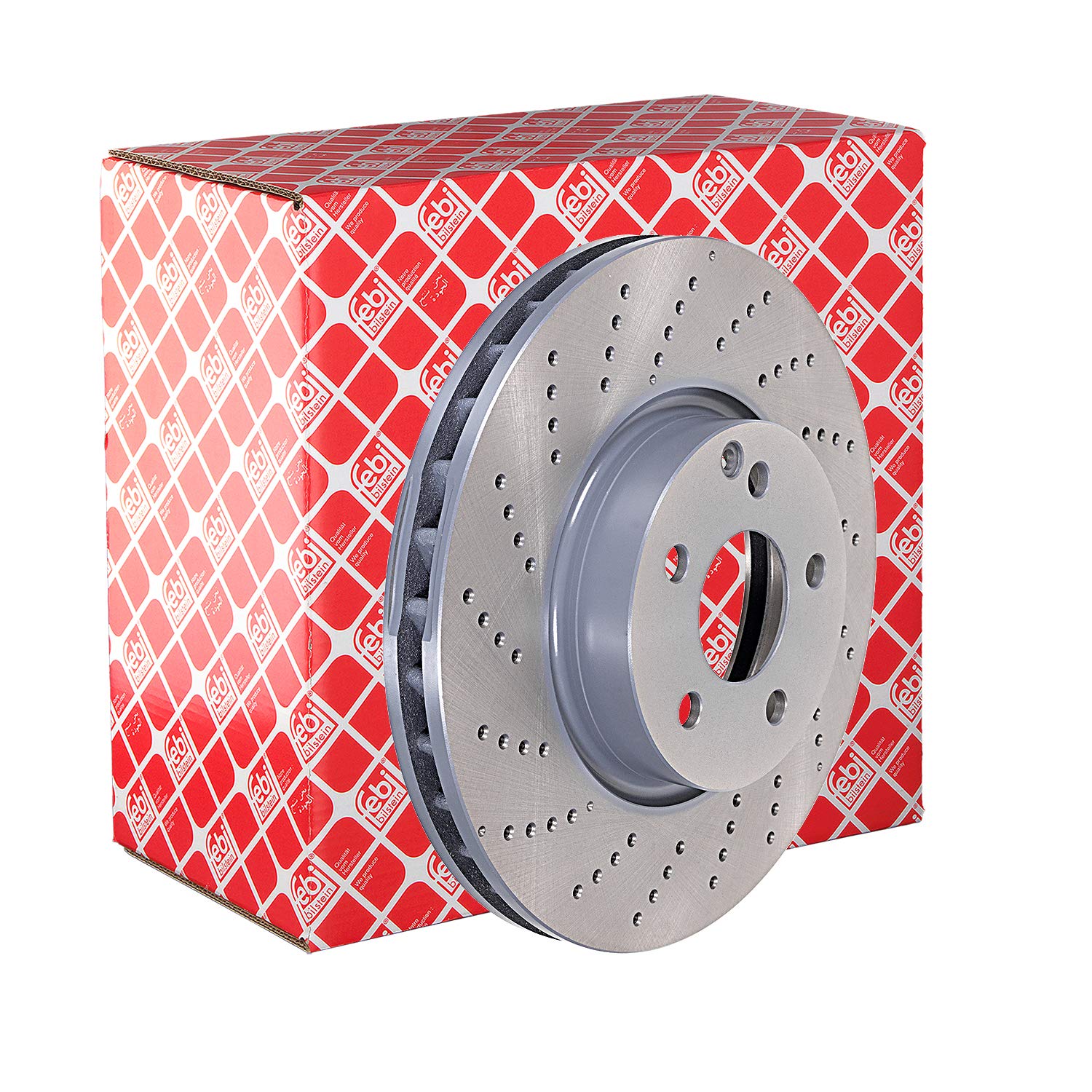 2x Brake Discs Pair Vented fits MERCEDES E200 Front 1.8 2.0 2.2D 03 to 16 322mm
