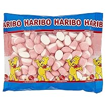 Haribo Coccole Fragola, Caramelle Gommose, Gusto Frutta, Ideali per Feste e Dolci Momenti di Relax – 1kg