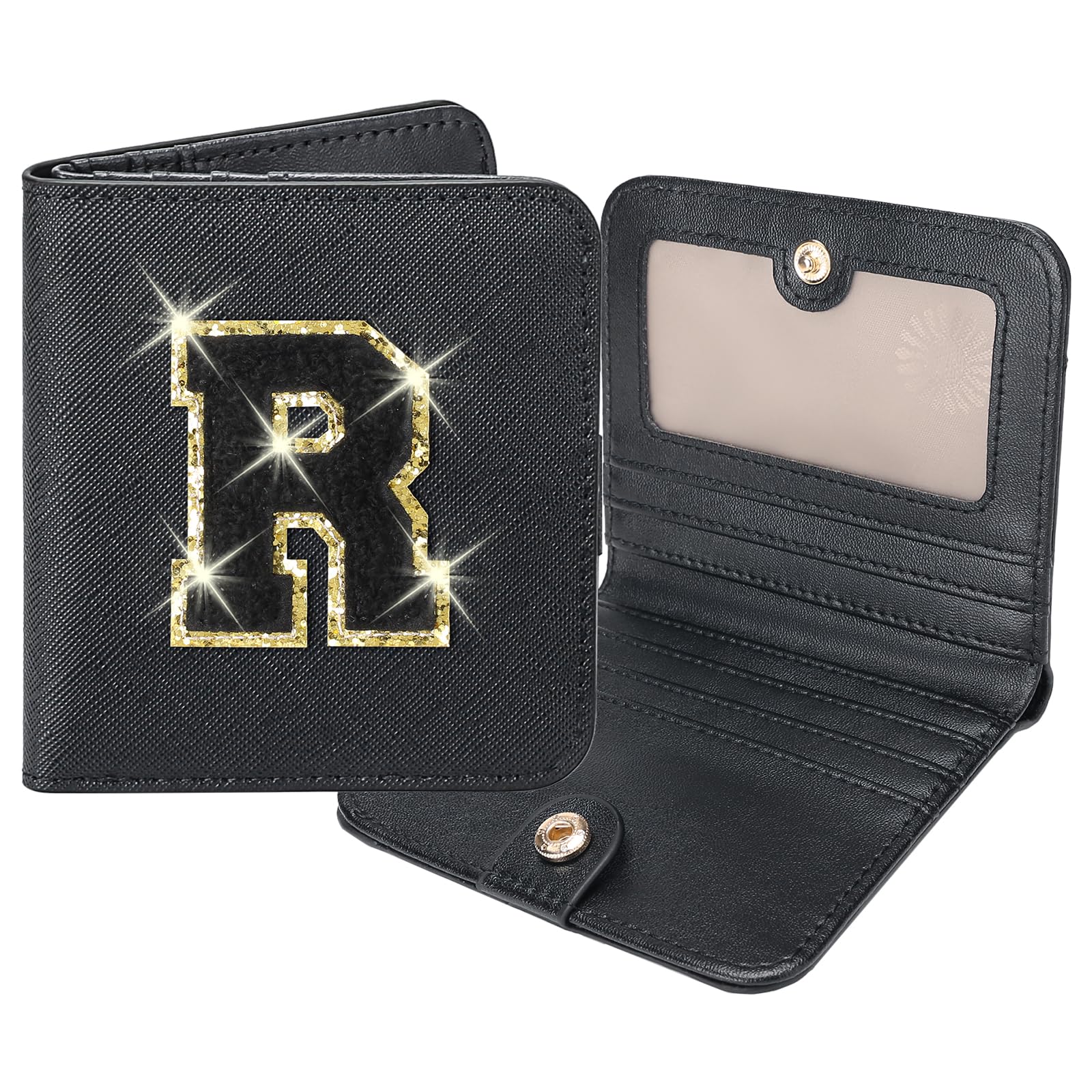 RNIEGA Initial Wallet Women Small Teen Girl Gifts Trendy Stuff Girls Wallets Personalized Christmas Birthday Gift for Women Friends Daughter