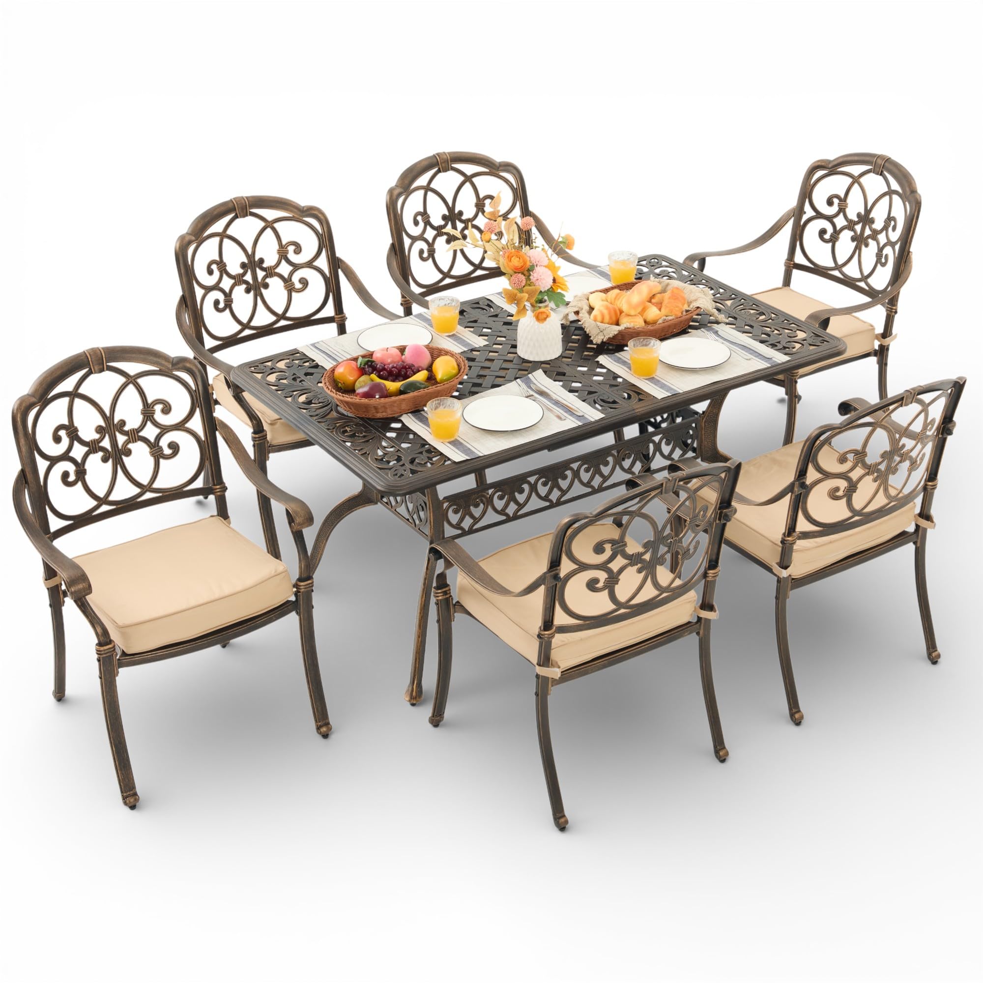 Attliahome 7-Piece Bronze Butterfly Set