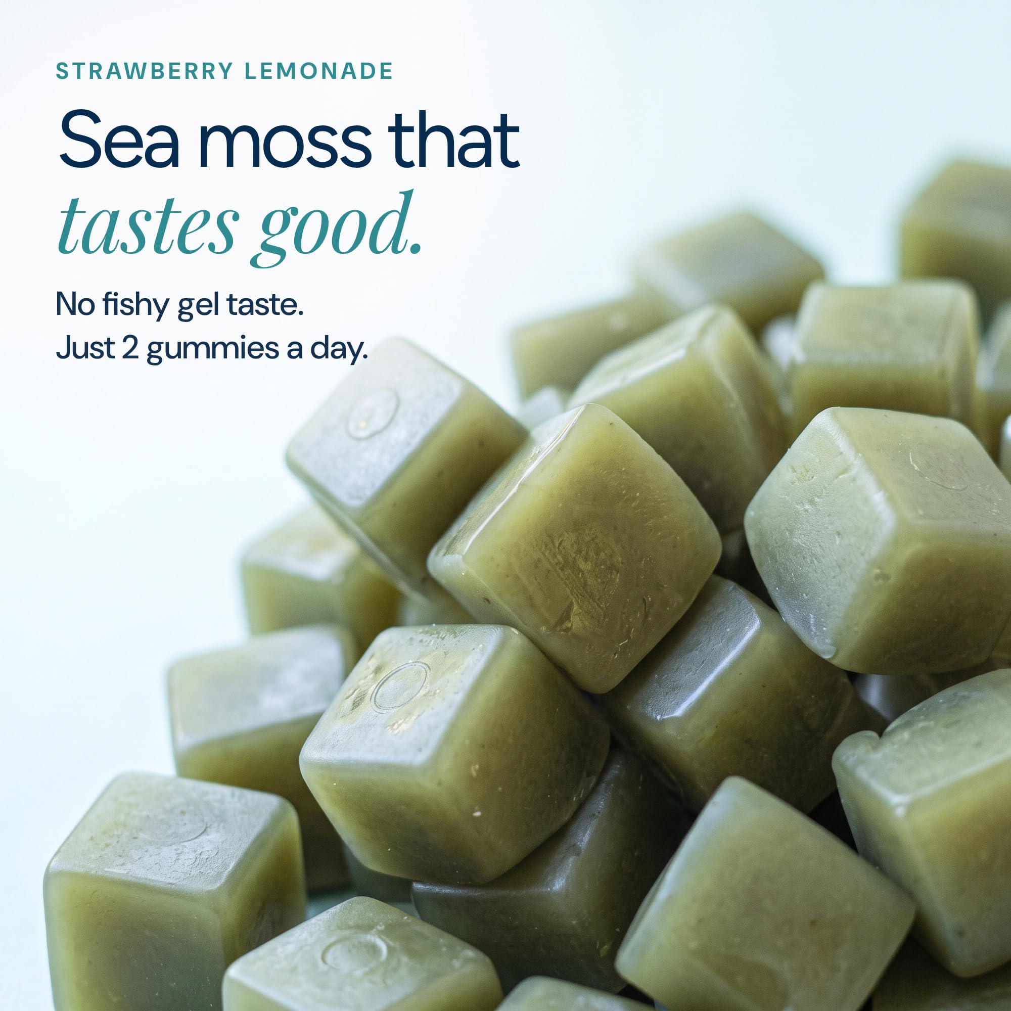 Akasha Superfoods Glow Sea Moss Gummies, Hair Skin & Nails Vitamins, 60ct — Amazon image 3