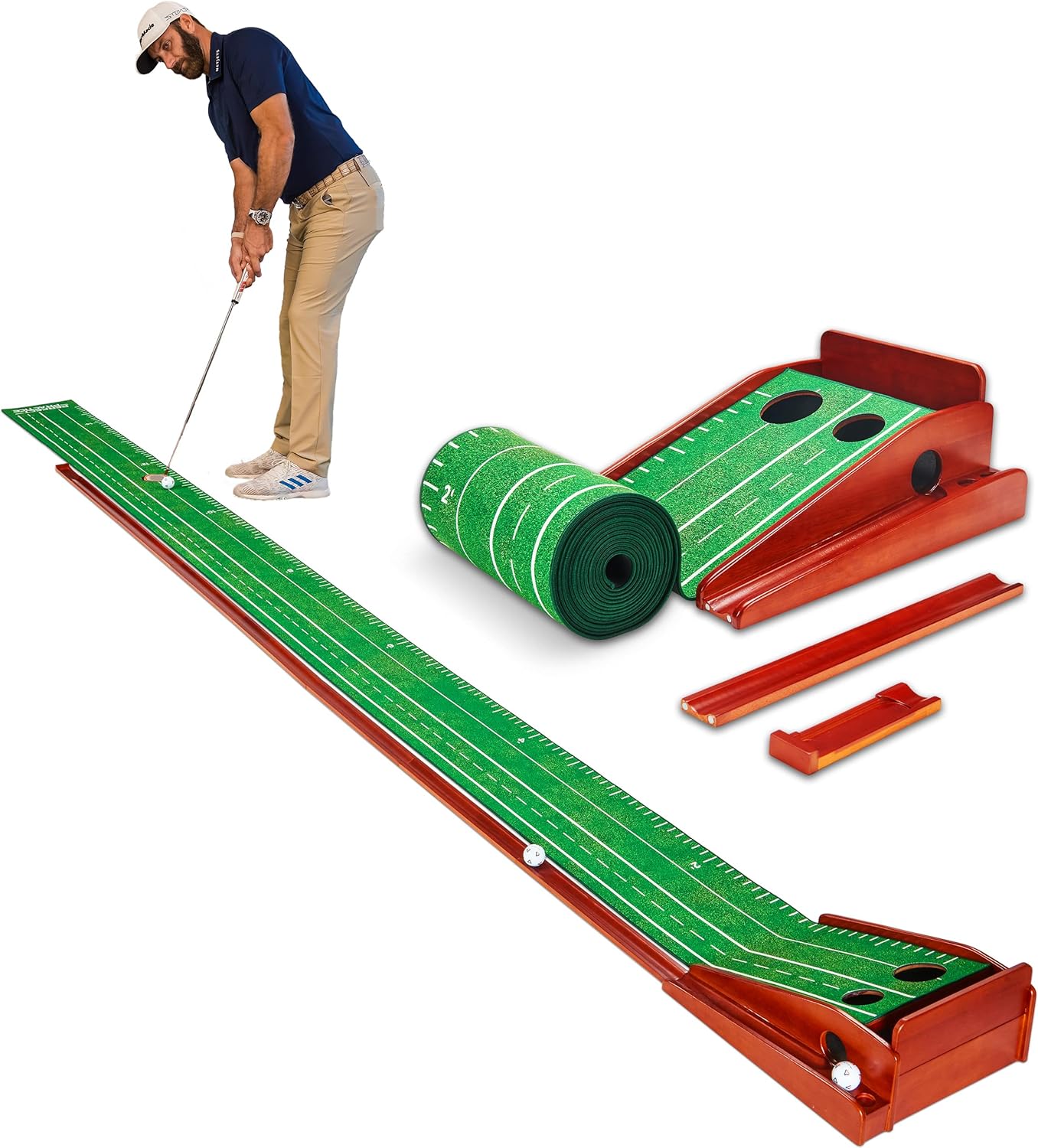 Perfect Practice Golf Putting Mat - Portable Putting Green
