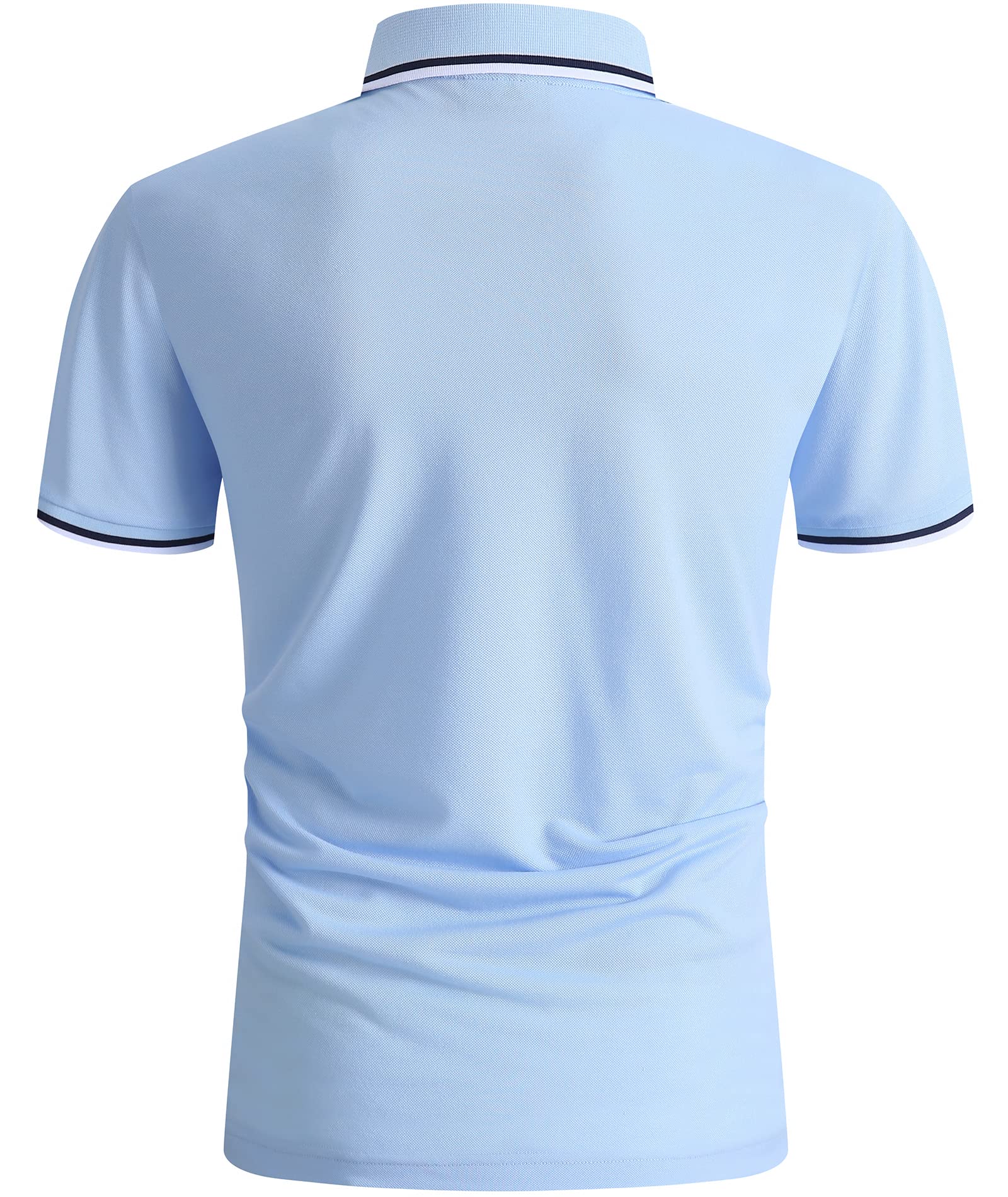 SwissWell Polo da Uomo Manica Corta Polo da Golf Estive Leggere e Traspiranti T Shirt da Lavoro Casual