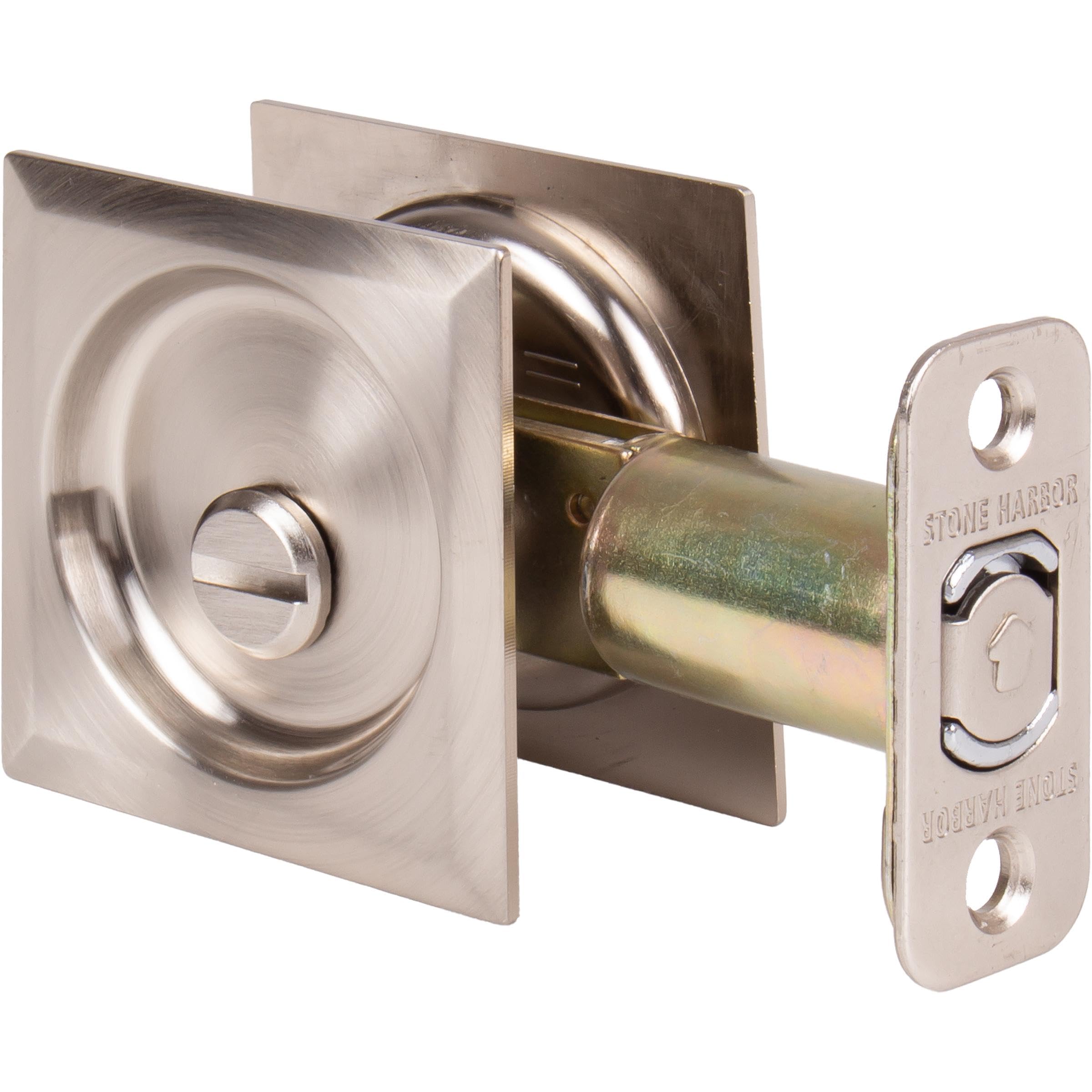 Amazon.com: Square Pocket Door Lock, Privacy Function, 2-3/4