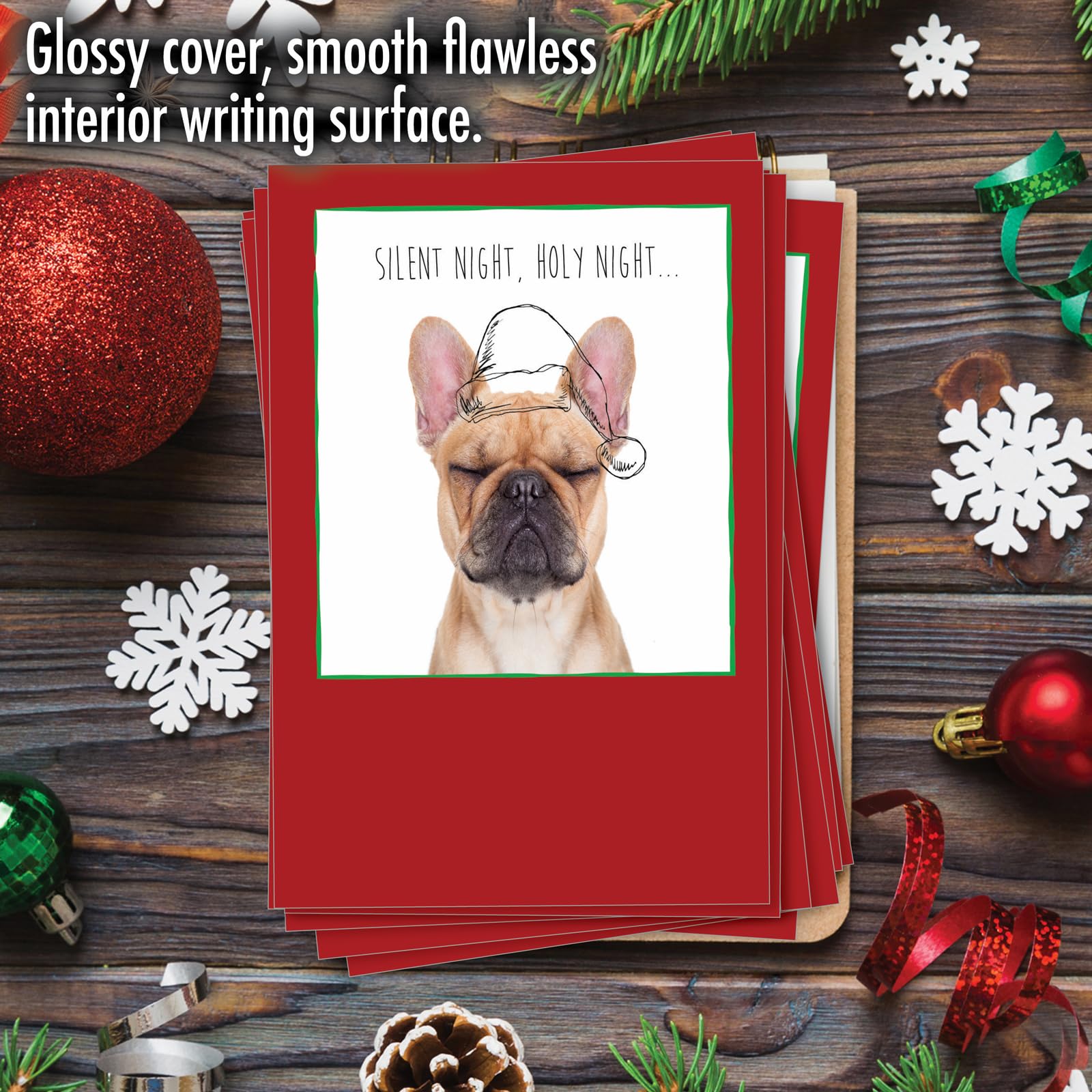 Perros & Valentina Ramos Navidad gracias tarjeta de felicitación de humor