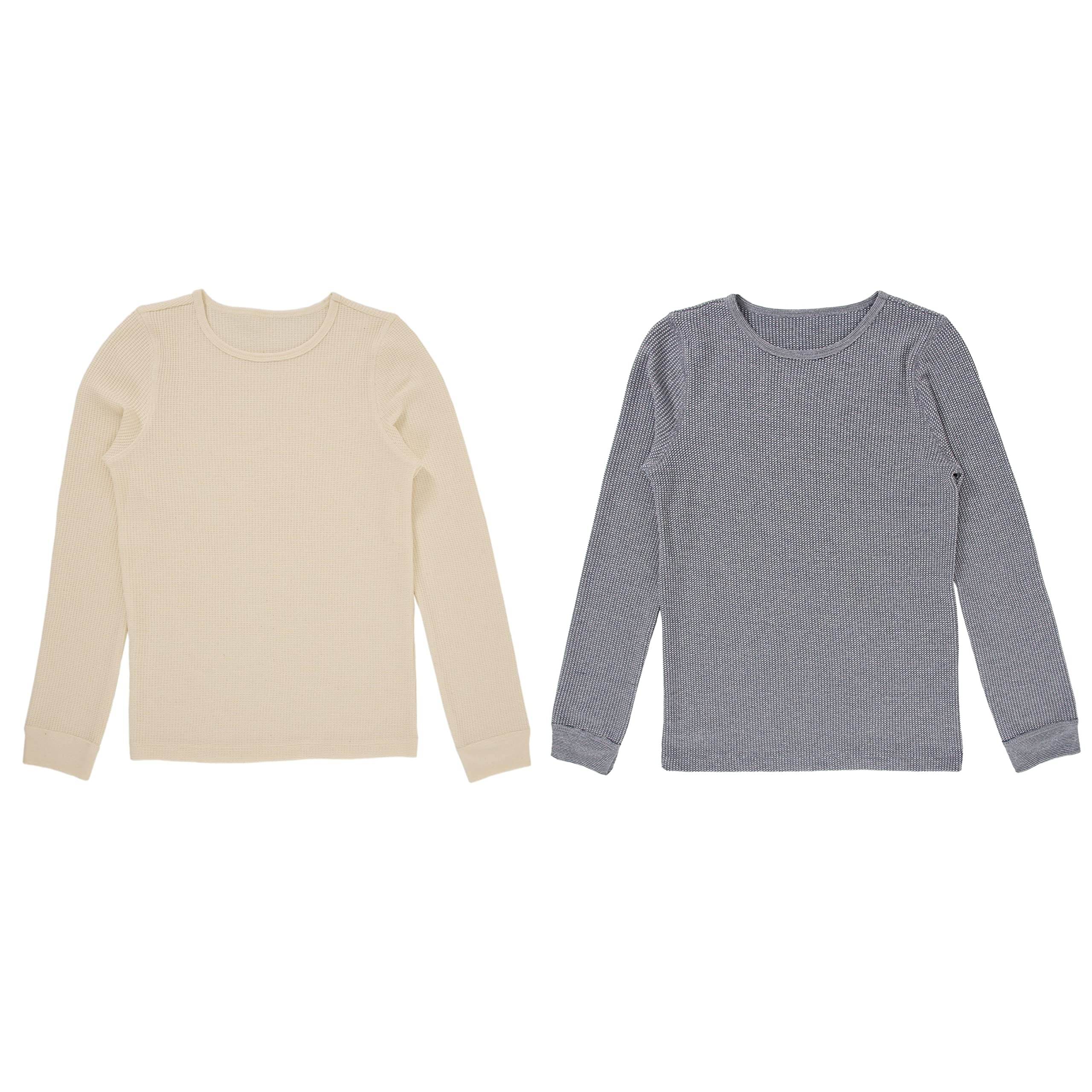 Fruit of the Loom Góra od pidżamy Dziewczynki Premium 2-pack Thermal Waffle Crew Top