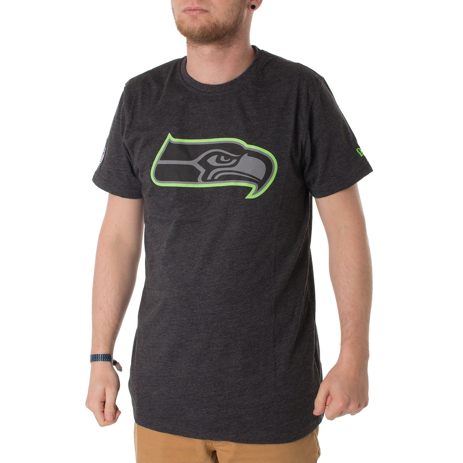 New Era Seattle Seahawks T-shirt dwukolorowa koszulka pop
