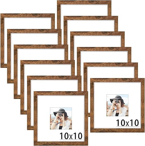 Miniatura 217 de Picrit - Juego de 12 portarretratos de 5 x 7 pulgadas para colgar en la pared o exhibir sobre una mesa, para fotos de 4 x 6 con paspartú o 5 x 7