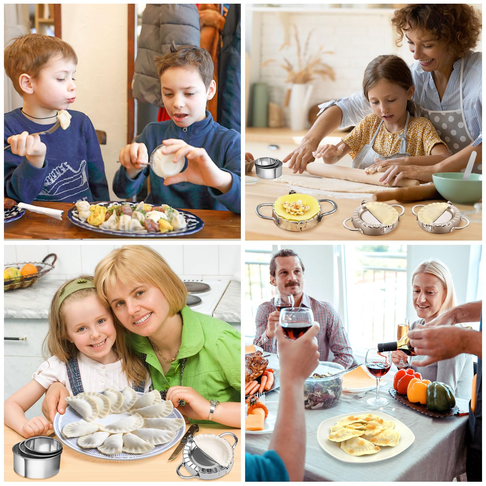 MumdoYAL 7 pezzi stampo per ravioli, dumpling maker, utensili da cucina