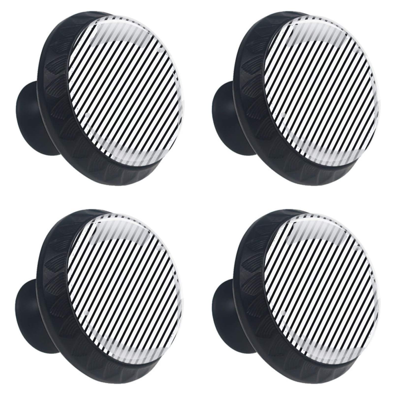Boutons ronds en verre de cuisine pour meuble placard tiroir coffre 30mm x4