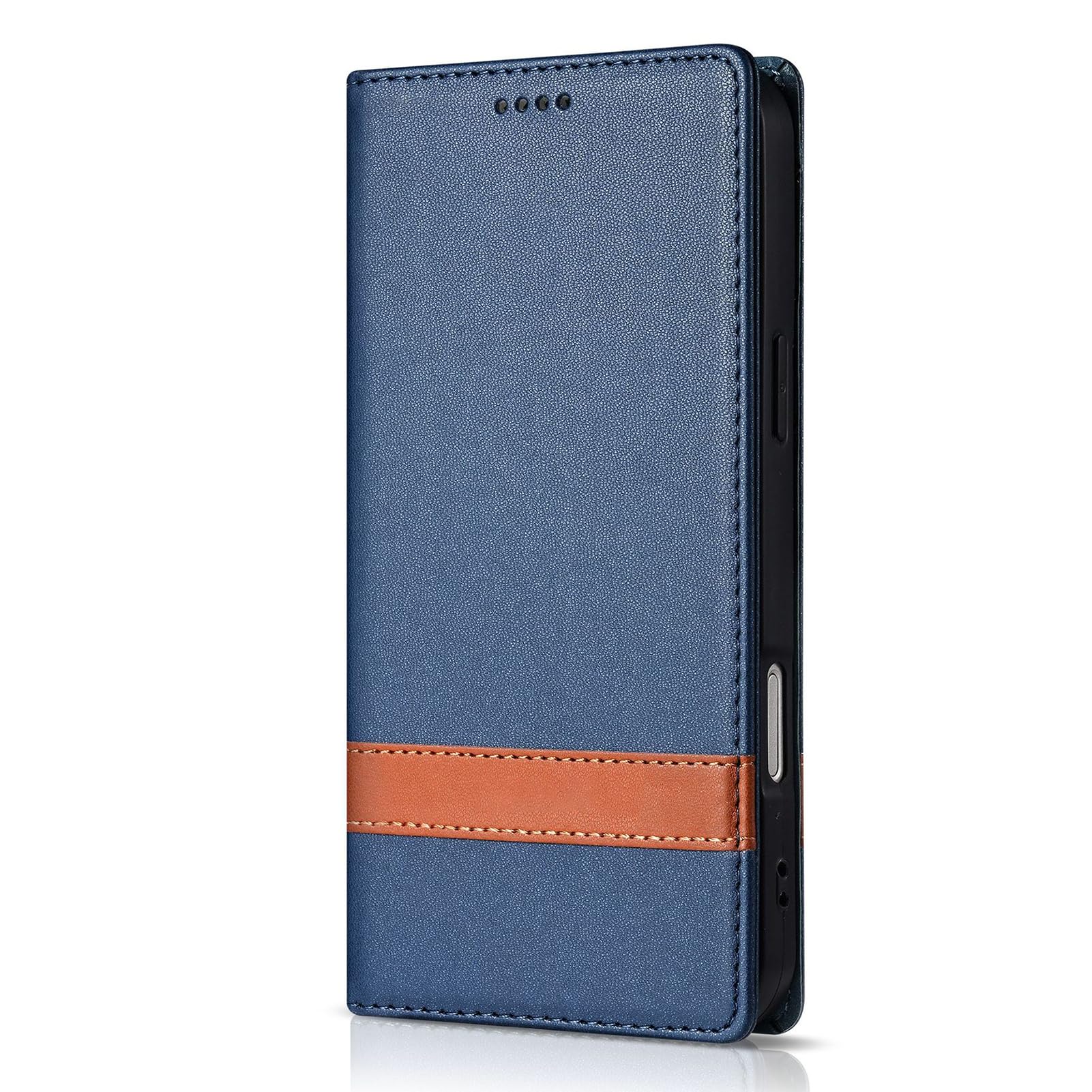 Custodia in Pelle per iPhone 17 Pro Max/17 Pro, Texture Litchi Porta Carte