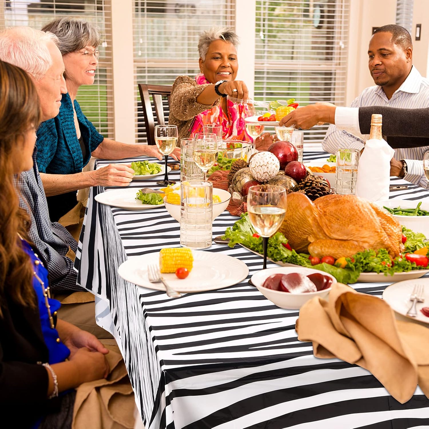 3 Pieces Animal Theme Zoo Print Table Cover Leopard Print Table Cover Palm Leaf Print Tablecloth Plastic Jungle Animal Table Cover Party Supplies for Zoo Jungle Animal Birthday Party