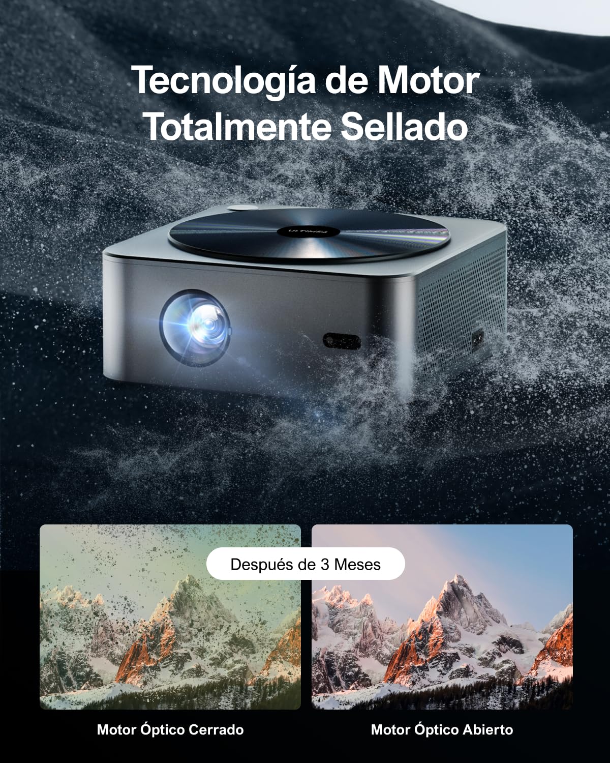 ULTIMEA Proyector Full HD 1080P Nativo con Auto Focus/Keystone, 4K Supporto Cine en Casa 21000Lux, Proyector 5G WiFi Bluetooth, Proyectores Cinema para iOS Android Phone/TV Stick/Laptop